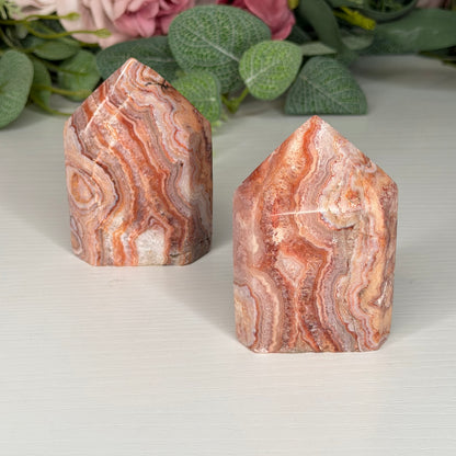 Pink Crazy Lace Domino Towers