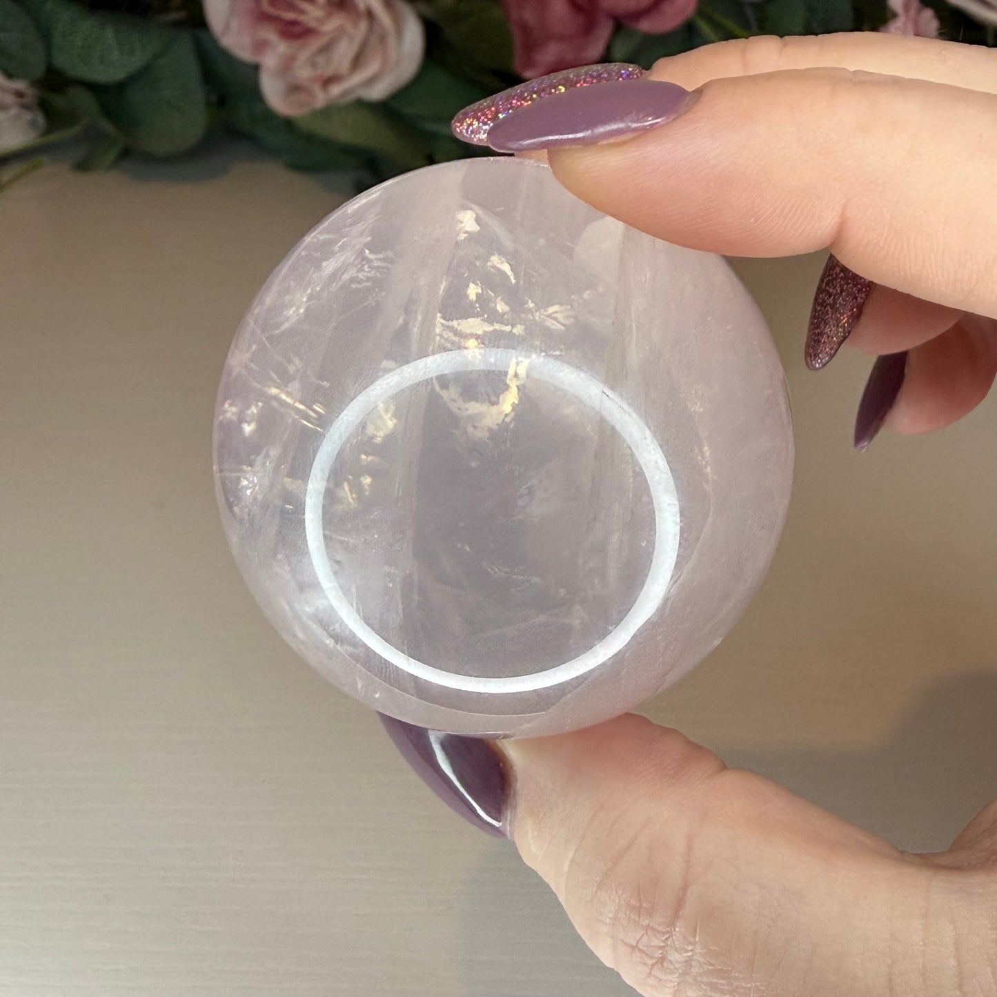 Gemmy Rose Quartz Sphere