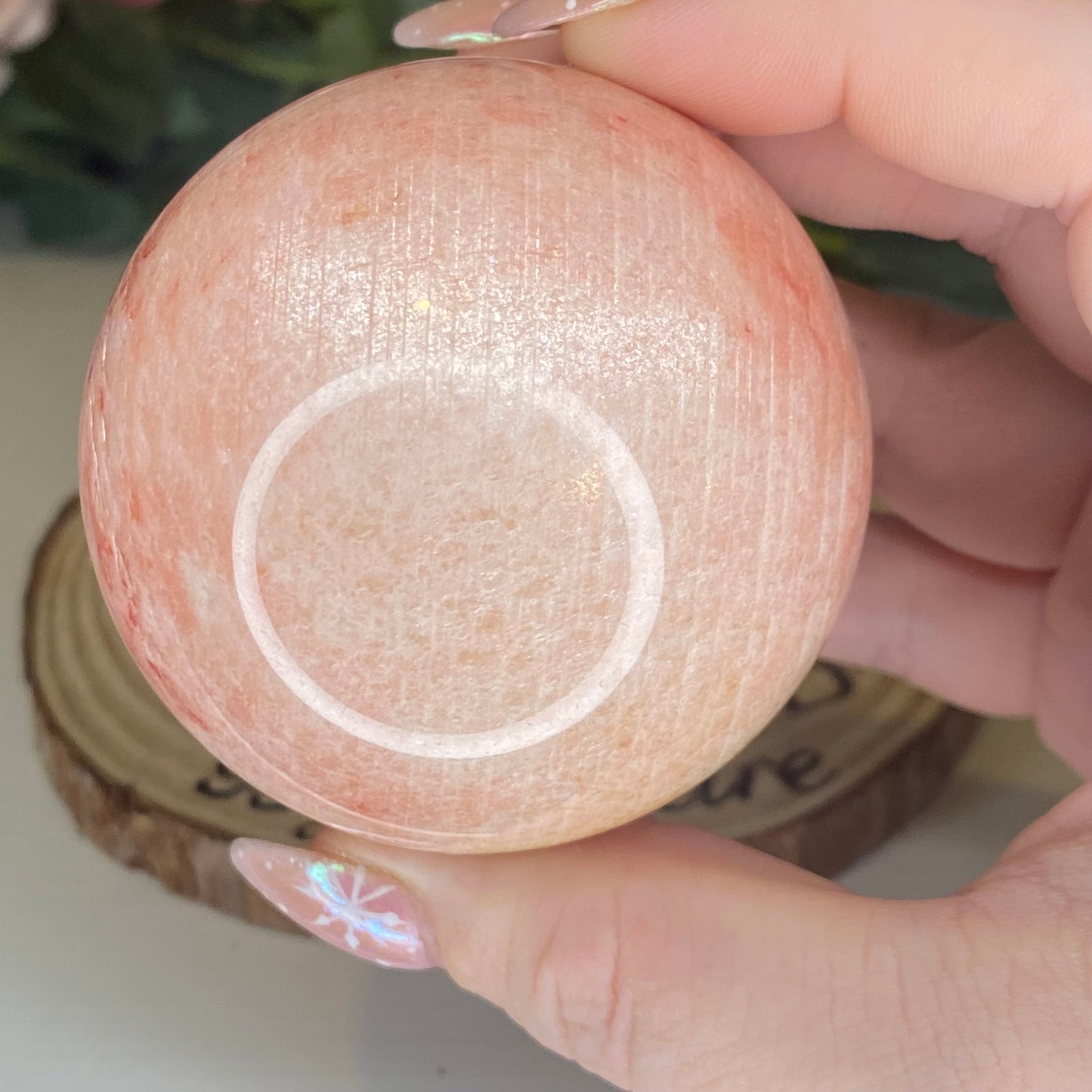 Pink Moonstone Sphere