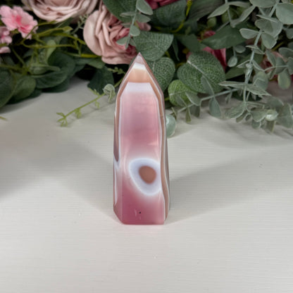 Pink Jelly Agate Towers