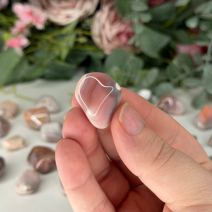 Pink Banded Agate Tumble