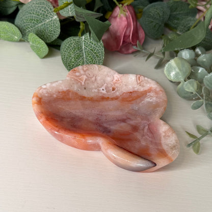 Carnelian Flower Agate Dish C