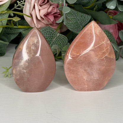 Peach Moonstone Teardrop