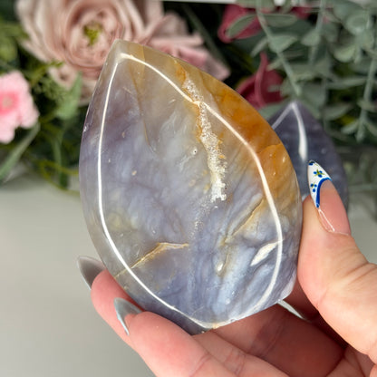 Purple Chalcedony Teardrop