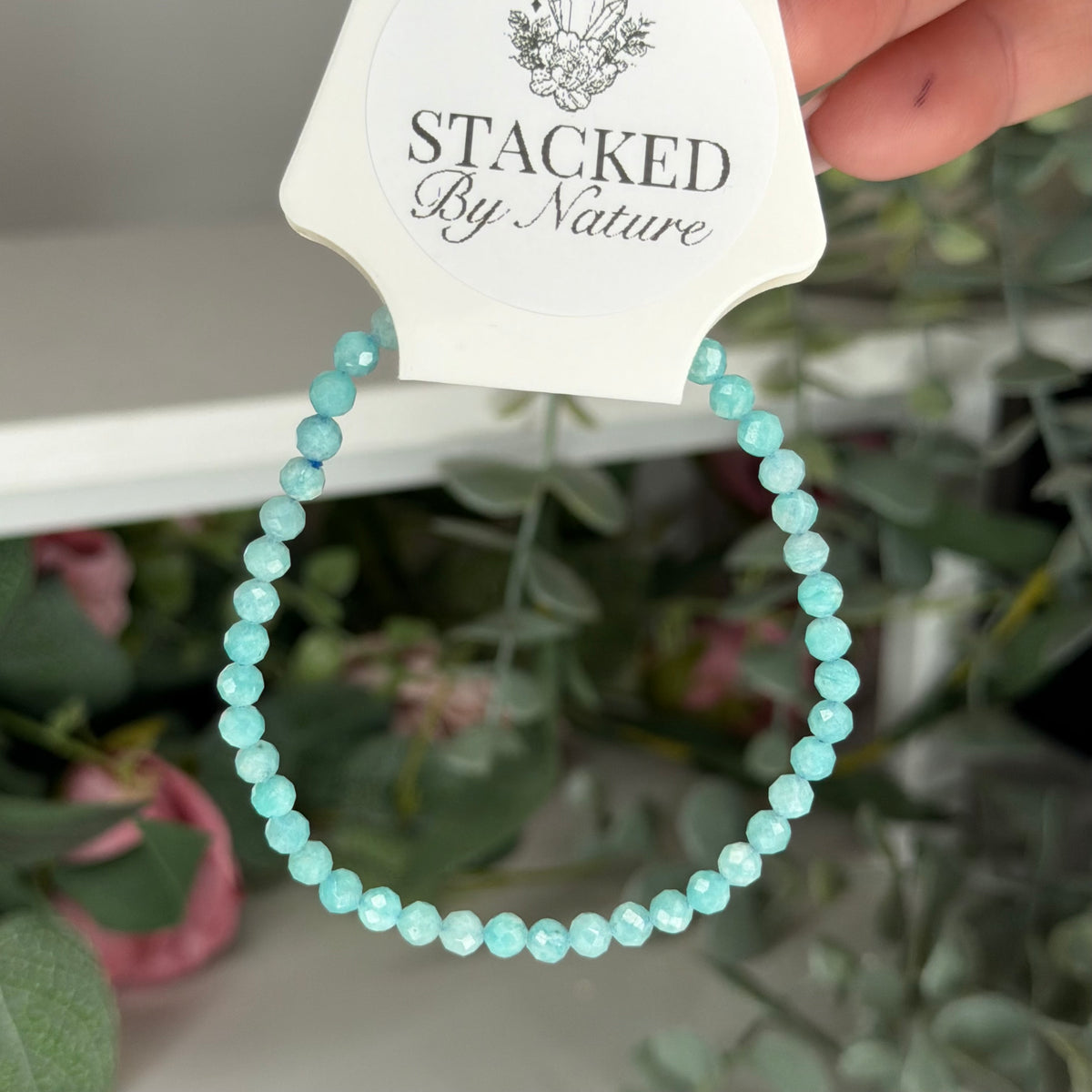 Amazonite Faceted Bracelet (4mm)