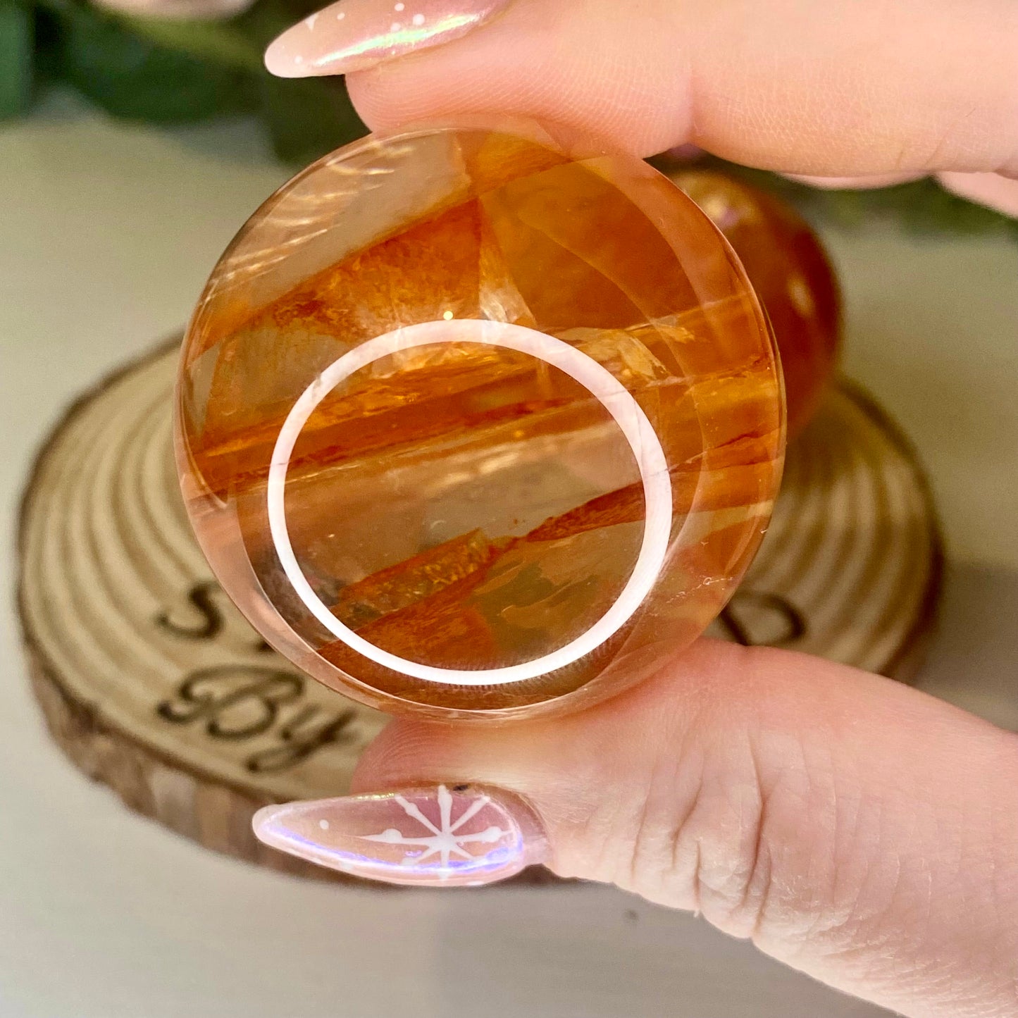 High Quality Fire Quartz Spheres