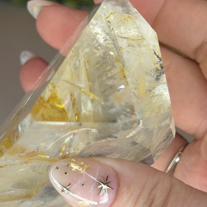 Dendritic Golden Healer Quartz Freeform  Polished Natural Stone - Natural Crystal
