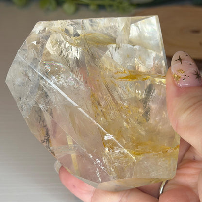Dendritic Golden Healer Quartz Freeform  Polished Natural Stone - Natural Crystal
